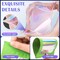 300 Pcs Mylar Bags, Smell Proof Bags Foil Pouch, Holographic Resealable Bags for Small Business, Candy Sample Jewelry Bag Sealable Packaging for Party Favor Food Storage (2.4x3.9in-Green)